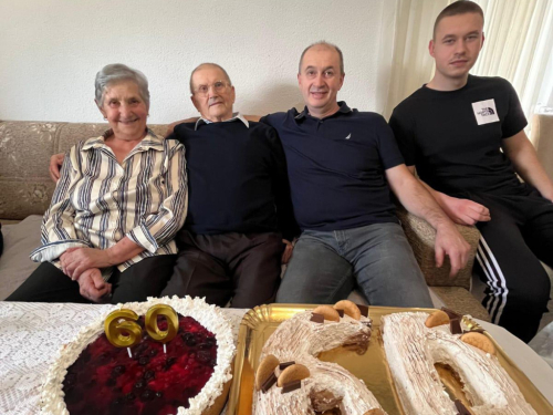 Dijamantni pir: Pero i Danica Anić proslavili 60 godina zajedničkog života