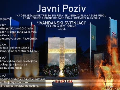 Najava obilježavanja Ivandanskih svitnjaka na Uzdolu