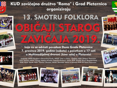 KUD ZD Rama: Poziv na 13. smotru folklora