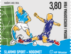 Nogomet na markama Hrvatske pošte Mostar