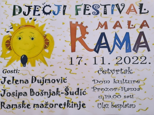 Sutra u Prozoru dječji festival ''Mala Rama 2022.''