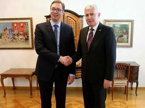 Čović i Vučić razgovarali o unaprjeđenju odnosa BiH i Srbije