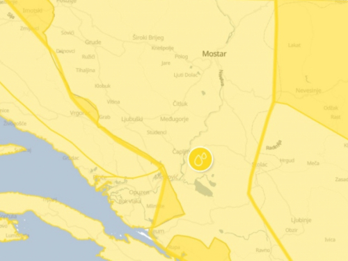 U Hercegovini najavljeno 30 litara kiše po metru četvornom