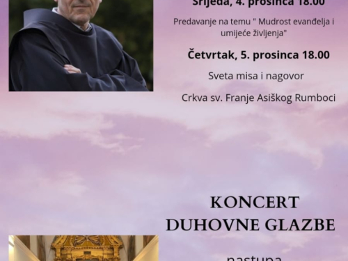 NAJAVA: Duhovna obnova i koncert duhovne glazbe u župi Rumboci