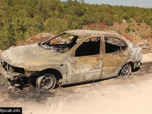 Pljačkaši iz Ljubuškog u plamenu kod Čitluka ostavili auto za bijeg