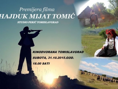 Poziv na premijeru filma 'Hajduk Mijat Tomić'