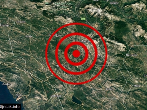 Serija potresa pogodila Hercegovinu