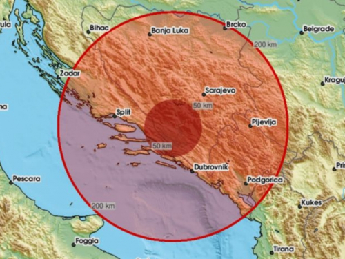 Tijekom noći zabilježen potres u blizini Prozora