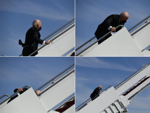 Biden se pokušao ukrcati u Air Force One pa pao dva puta: Pogledajte video koji se širi mrežama