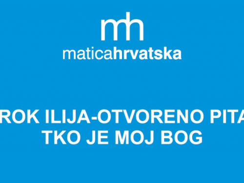 Poziv na predavanje: 'Prorok Ilija-otvoreno pitanje: Tko je moj Bog'