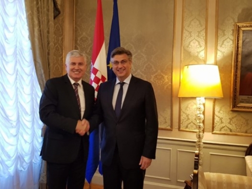 Čović se susreo s Plenkovićem i ministricom vanjskih poslova Pejčinović-Burić
