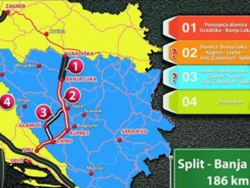Autocesta Banja Luka - Split "ubit" će Dalmatinu