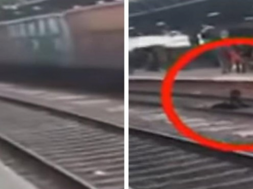 VIDEO: Na ženu naletio vlak, u sekundi se snašla i preživjela