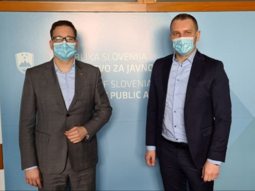 Ministar Grubeša sastao se s ministrom za javnu upravu Republike Slovenije Boštjanom Koritnikom
