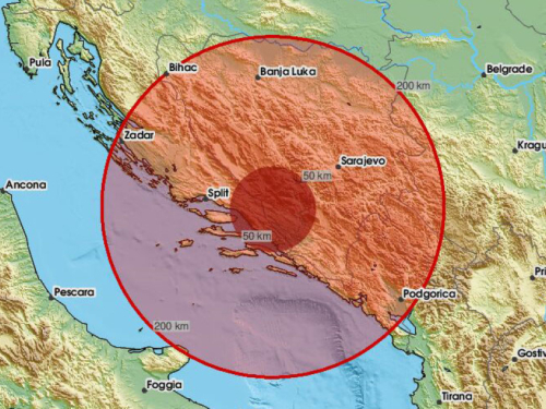 Dva potresa u razmaku od nekoliko sati uznemirila stanovnike Hercegovine