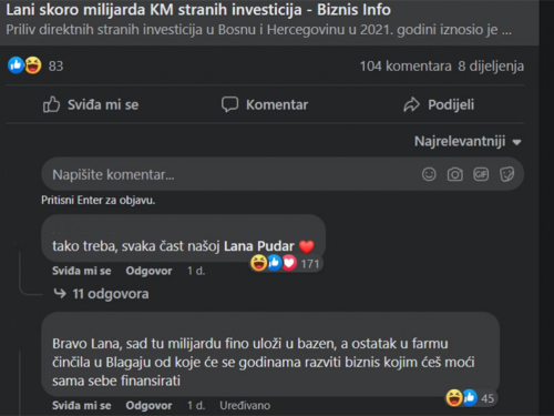 Čitatelji nisu shvatili naslov članka pa čestitali Lani Pudar