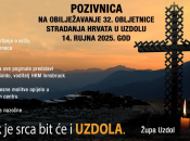 NAJAVA: Obilježavanje 32. obljetnice stradanja Hrvata u Uzdolu