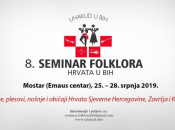 Počele prijave na 8. Seminar folklora Hrvata u BiH