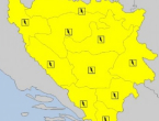 Žuti meteoalarm upaljen za područje cijele BiH