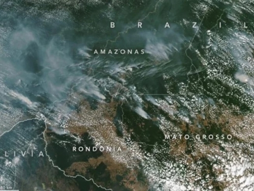 Amazonija gori, dim se vidi iz svemira