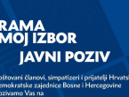 Poziv na završni predizborni skup HDZ BiH Rama u Prozoru