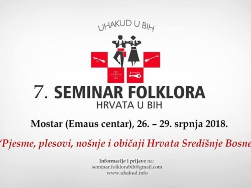 Počele prijave na seminar folkora Hrvata u BiH