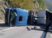 Prevrnuo se kamion na magistralnoj cesti Jablanica - Mostar