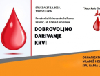 NAJAVA: Akcija dobrovoljnog darivanja krvi u Prozoru