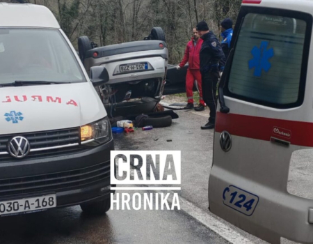 Nesreća na putu Prozor–Jablanica: Jedna osoba teško ozlijeđena
