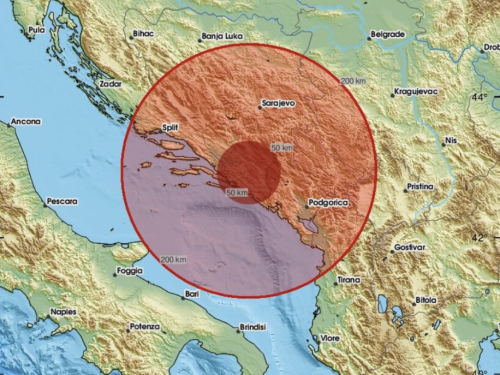 Potres 3.8 u BiH, osjetio se i na jugu Hrvatske