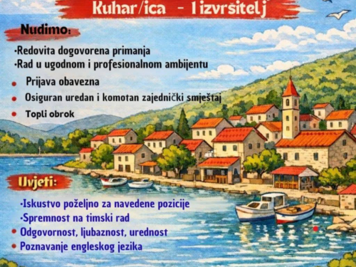 OGLAS: Restoran Kupinica traži konobare, šankera i kuhara