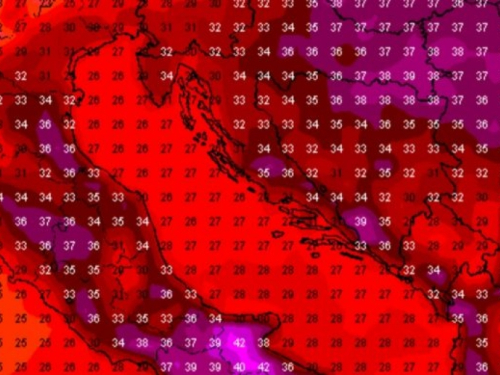 Od srijede do petka iznimno visoke temperature zraka