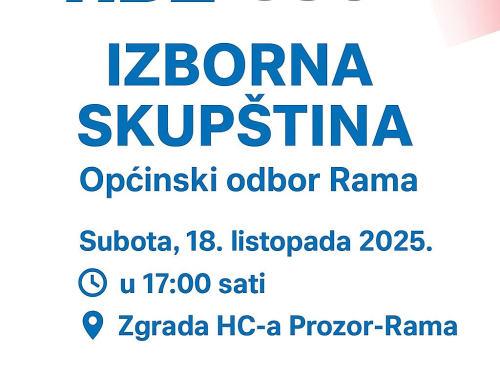 HDZ 1990 Rama: Poziv na Izbornu skupštinu