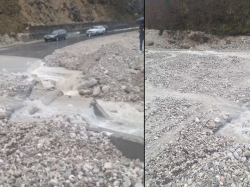 Novi odron zatvorio cestu Jablanica–Blidinje