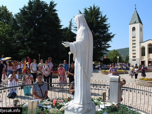 Molitveni raspored za blagdan Male Gospe u Međugorju