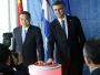 Plenković s kineskim premijerom simbolično spustio posljednji pilot za izgradnju Pelješkog mosta