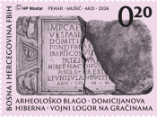 Redovito izdanje maraka HP Mostar s motivom Domicijanove hiberne na Gračinama