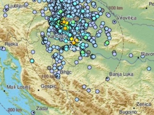 Prilično jak potres opet zatresao središnju Hrvatsku: ‘Bilo je kratko, ali se dosta zatreslo‘