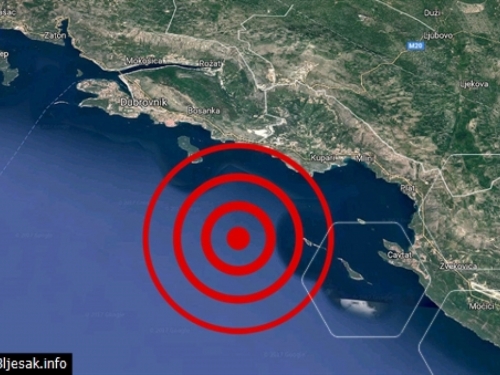 Potres u Jadranskom moru kod Dubrovnika