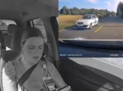 Video: Vozačica ni u trenutku nesreće ne ispušta mobitel iz ruke