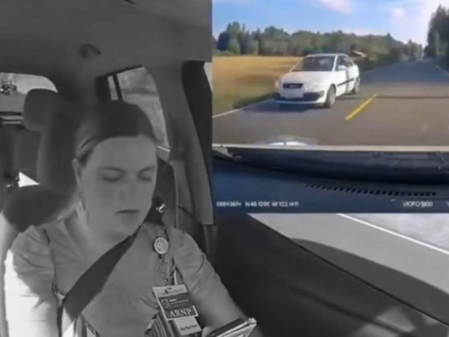 Video: Vozačica ni u trenutku nesreće ne ispušta mobitel iz ruke