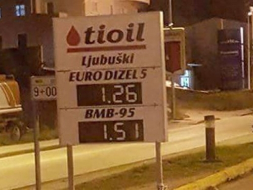 Rat cijenama goriva u Ljubuškom: Dizel pao na 1,26 KM!