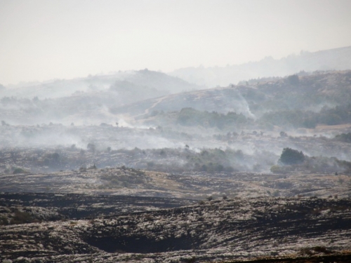 FOTO/VIDEO: Požar od Baljaka prema putu za Ramu